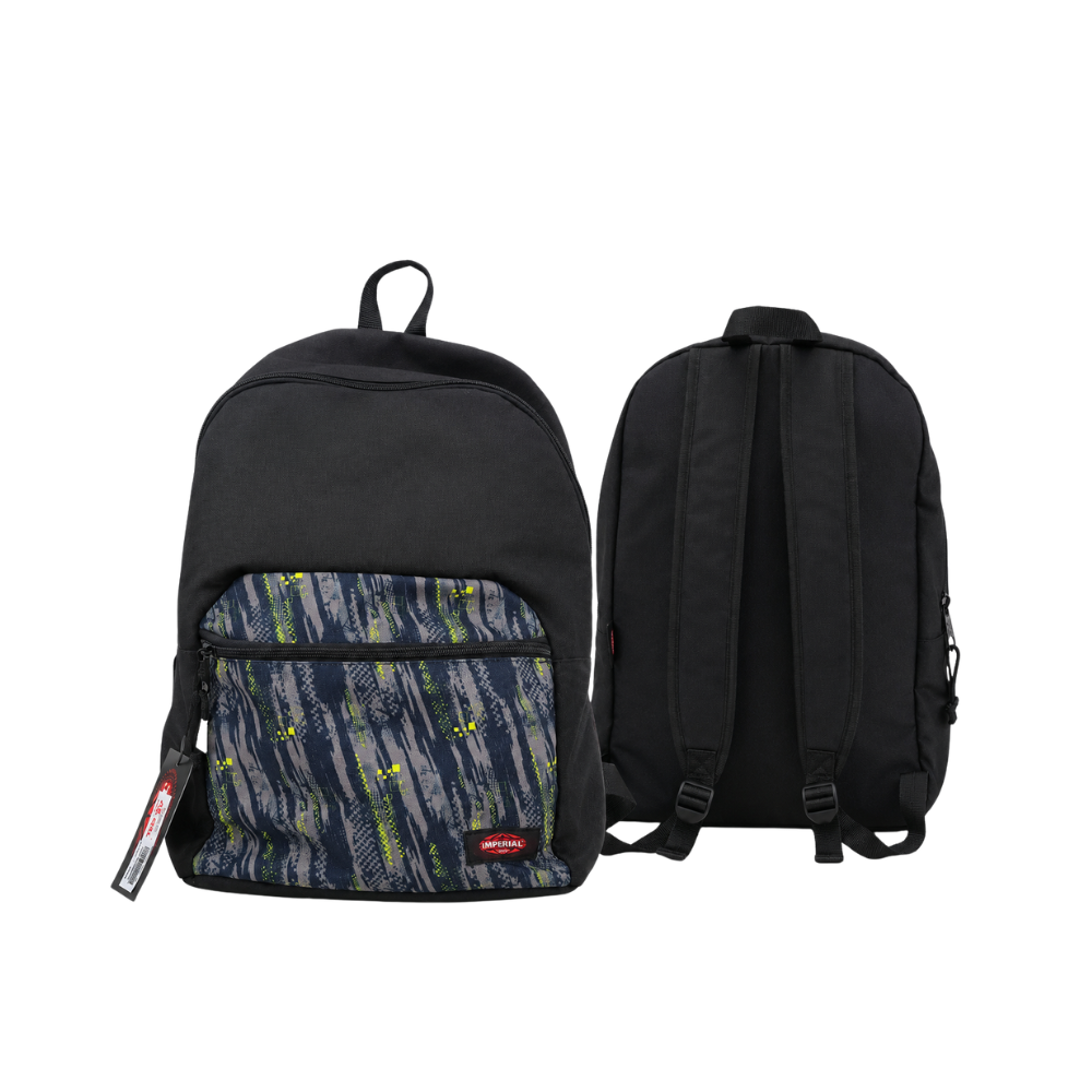 Sac à dos scolaire noir Imperial, pratique et moderne