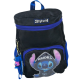 Sac à dos enfant au design coloré avec personnage bleu style cartoon