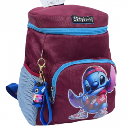 Sac à dos enfant au design coloré avec personnage bleu style cartoon