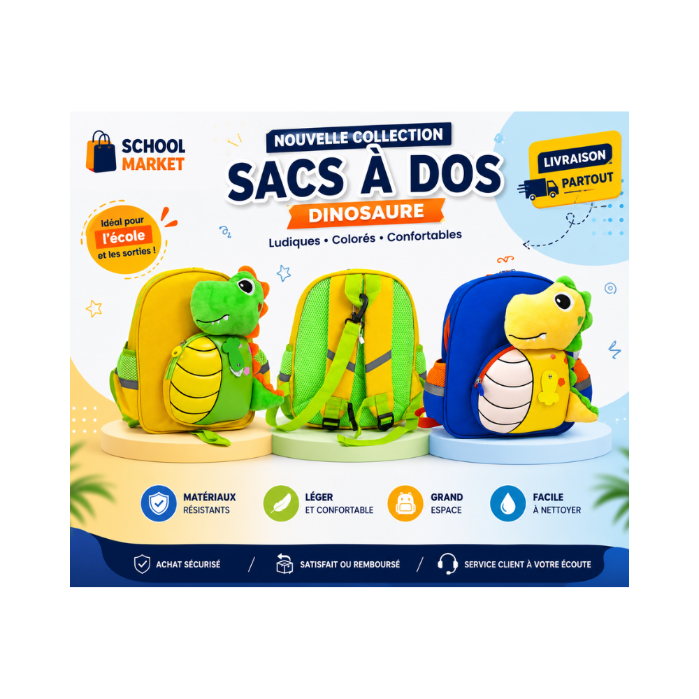 Sac à dos dinosaure pour enfant