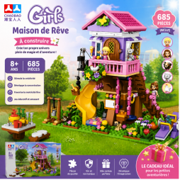 Maison de rêve à construire  Jeu de construction 685 pièces pour enfants dès 8 ans