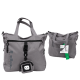 Sac cabas gris au style moderne et urbain