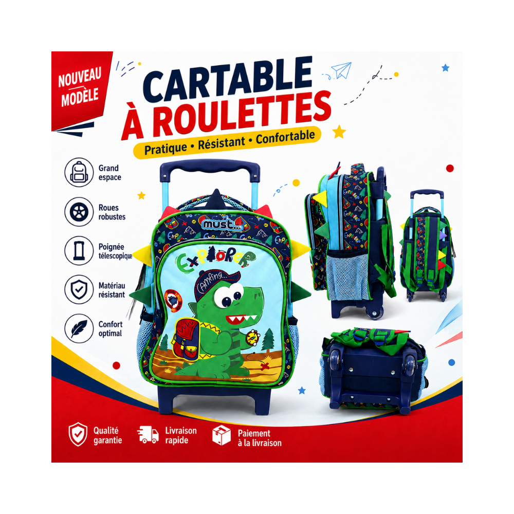 cartable à roulettes pour enfant