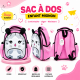 sac à dos rose pour enfant au design chat kawaii