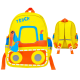 Sac à dos scolaire enfant au design original en forme de camion de chantier