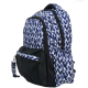 Sac à dos scolaire moderne au motif géométrique