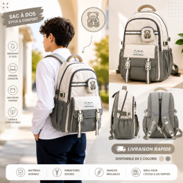 Sac à dos scolaire moderne et polyvalent