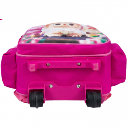Cartable trolley pour fillette au design joyeux et coloré