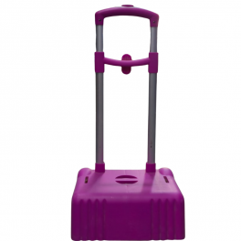 Chariot porte-cartable à poignée télescopique