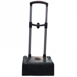 Chariot porte-cartable à poignée télescopique