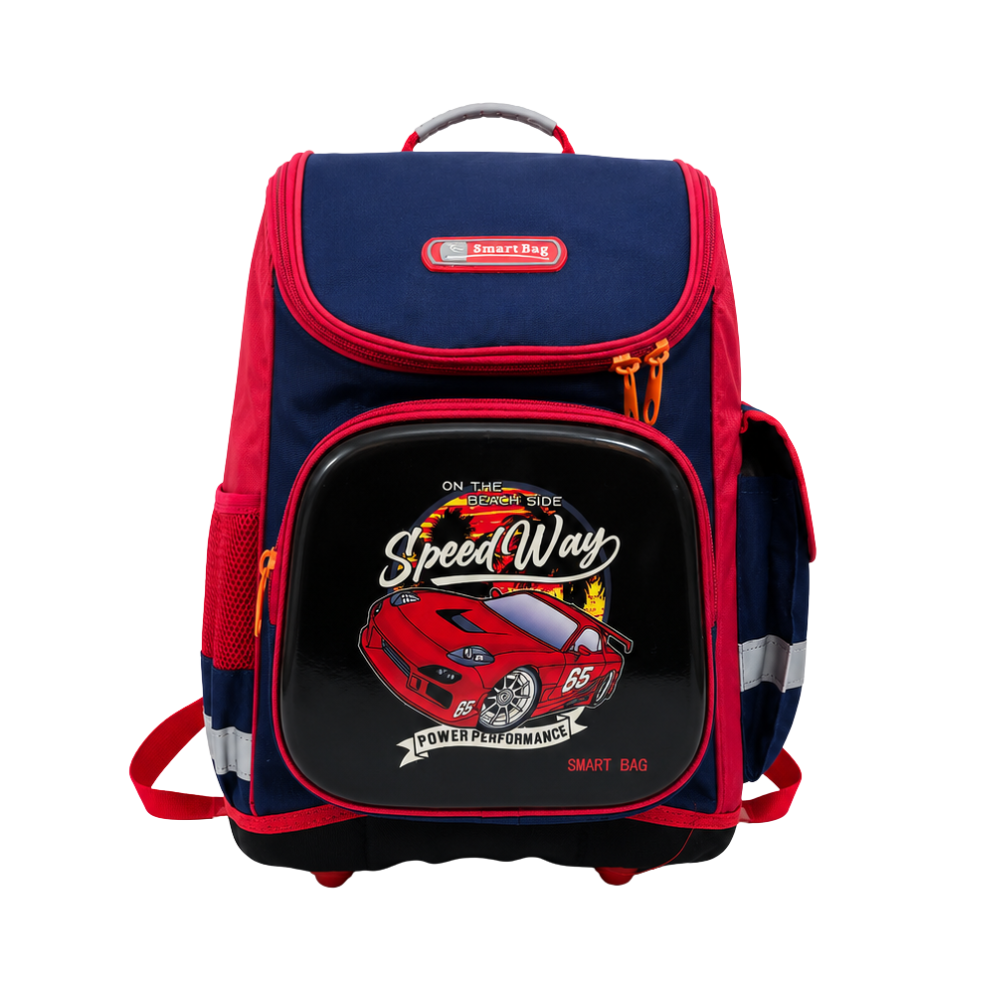 Cartable scolaire pour garçon au design sportif