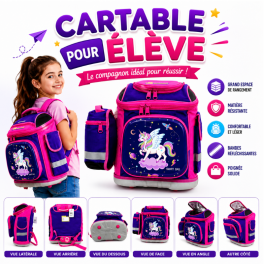Cartable scolaire SmartBag pour fillette