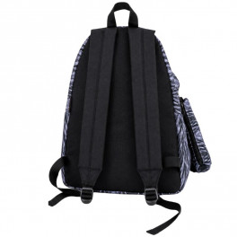 Ensemble scolaireImperial composé d’un sac à dos au motif abstrait noir, gris et blanc