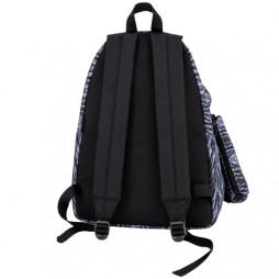 Ensemble scolaireImperial composé d’un sac à dos au motif abstrait noir, gris et blanc