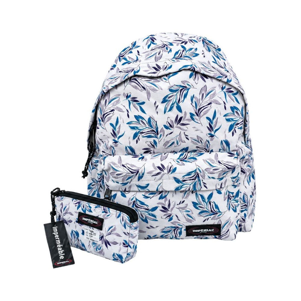 sac à dos scolaire  IMPERIAL au fond blanc lumineux