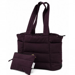 Sac matelassé tendance avec pochette assortie – Rose poudré