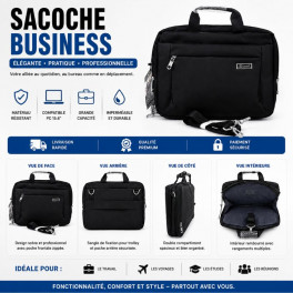 Sacoche Business pour ordinateur portable 15,6"
