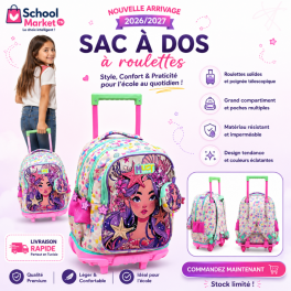 Sac à dos à roulettes MUST Sirène