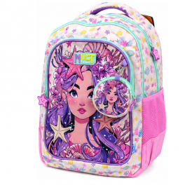 Sac à dos scolaire MUST  Sirène Rose & Violette