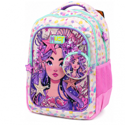 Sac à dos scolaire MUST  Sirène Rose & Violette