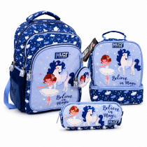 set scolaire MUST TEAM 3 pièces au design féerique