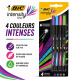 POCHETTE DE 4 STYLOS BIC INTENSITY FINE - COULEURS ASSORTIES