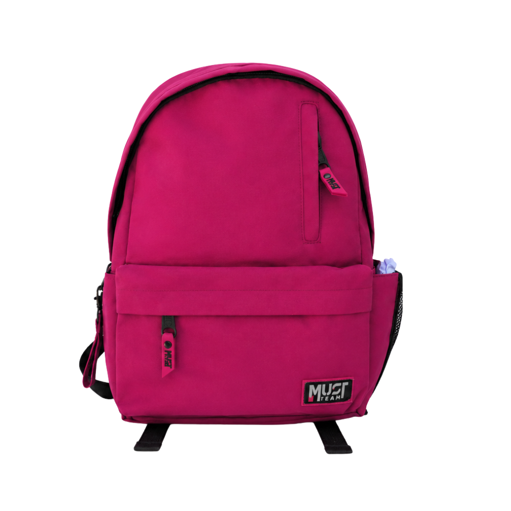 Sac à dos scolaire Must Team de couleur rose fuchsia