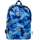 sac à dos bleu marine au magnifique motif tropical