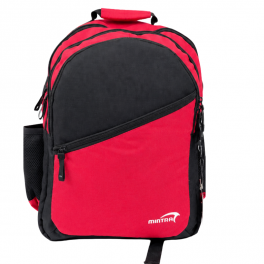 sac à dos Mintra rouge et noir, au design sportif, moderne et pratique