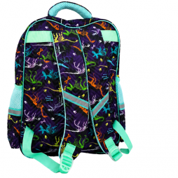 sac à dos scolaire pour enfant au design dinosaure coloré et amusant avec trousse