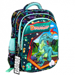 sac à dos scolaire pour enfant au design dinosaure coloré et amusant