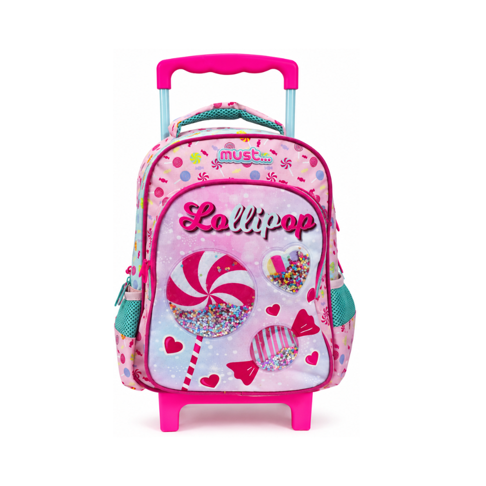 Sac à dos scolaire trolley Must Lollipop spécialement conçu pour les petites filles