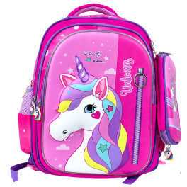 Sac à dos scolaire pour fille au joli design licorne