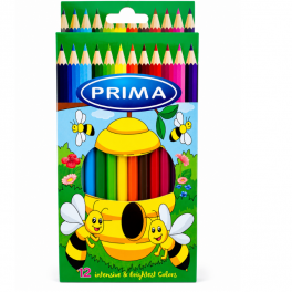 les crayons de couleur PRIMA, boîte de 12 couleurs