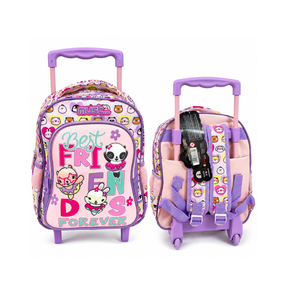 ce joli cartable à roulettes Must pour fille