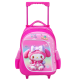 Cartable trolley rose pour fille avec roulettes