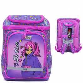 Cartable scolaire MUST Team violet et rose pour fille