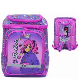 Cartable scolaire MUST Team violet et rose pour fille