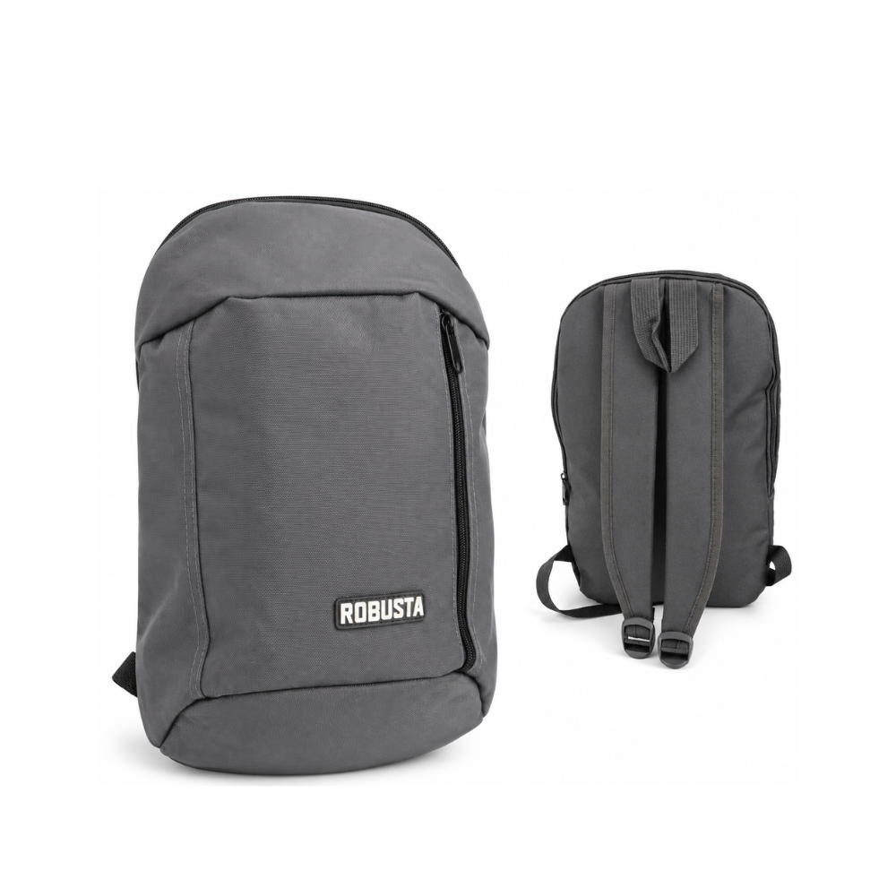 Sac à dos Robusta gris au design sobre et moderne