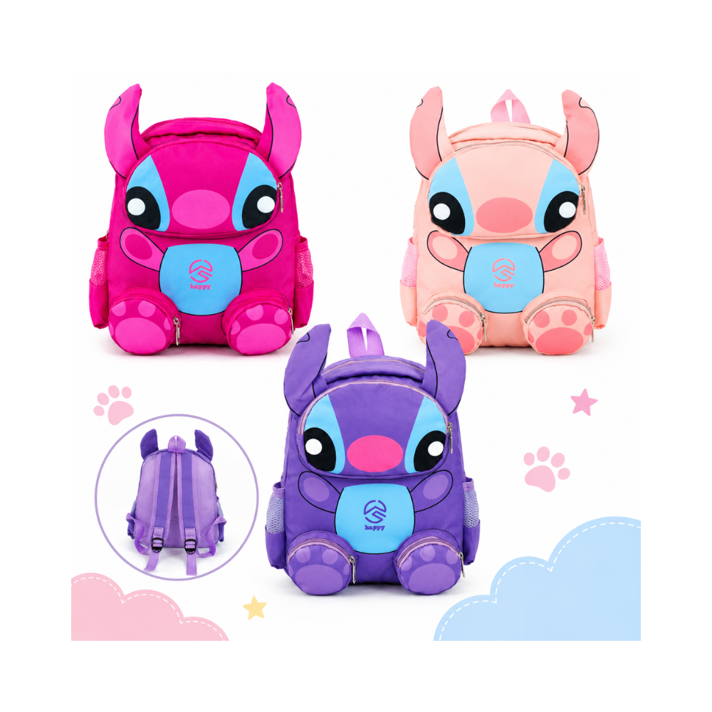 Sac à dos maternelle pour enfant au design d’animal fantastique, disponible en rose fuchsia