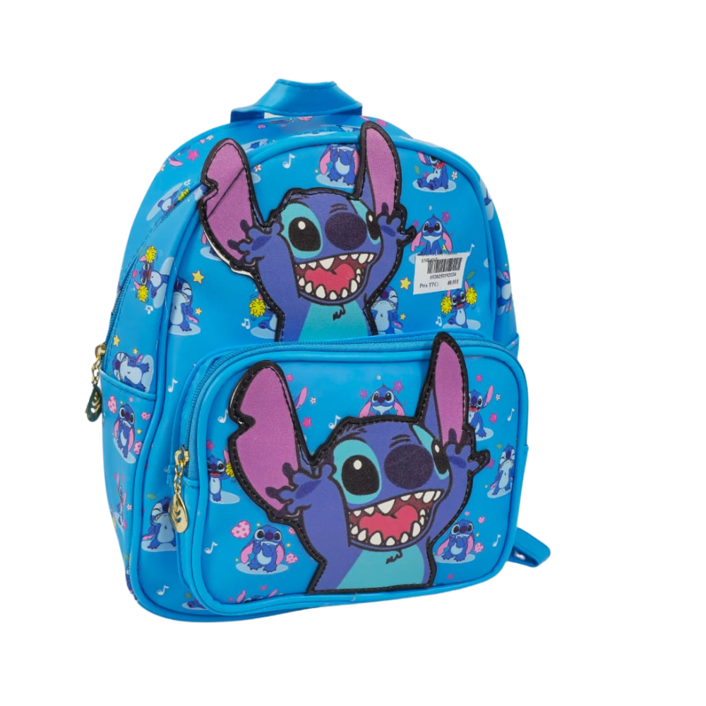 Sac à dos Stitch pour petits enfants, disponible en bleu ou blanc et rose