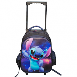 Cartable à roulettes bleu marine pour enfant
