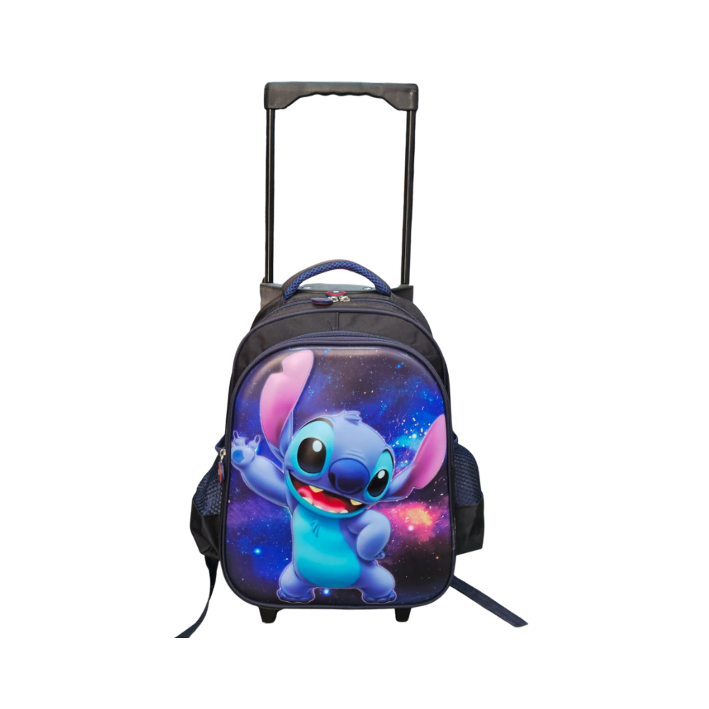 Cartable à roulettes bleu marine pour enfant