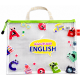 Lot de pochettes scolaires transparentes avec fermeture éclair et poignée de transport