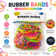 Sachet de 50 g d’élastiques en caoutchouc multicolores