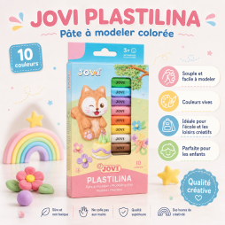 pâte à modeler JOVI Plastilina 10 COULEUR