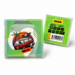 Gomme scolaire SILKA au design original avec van rétro