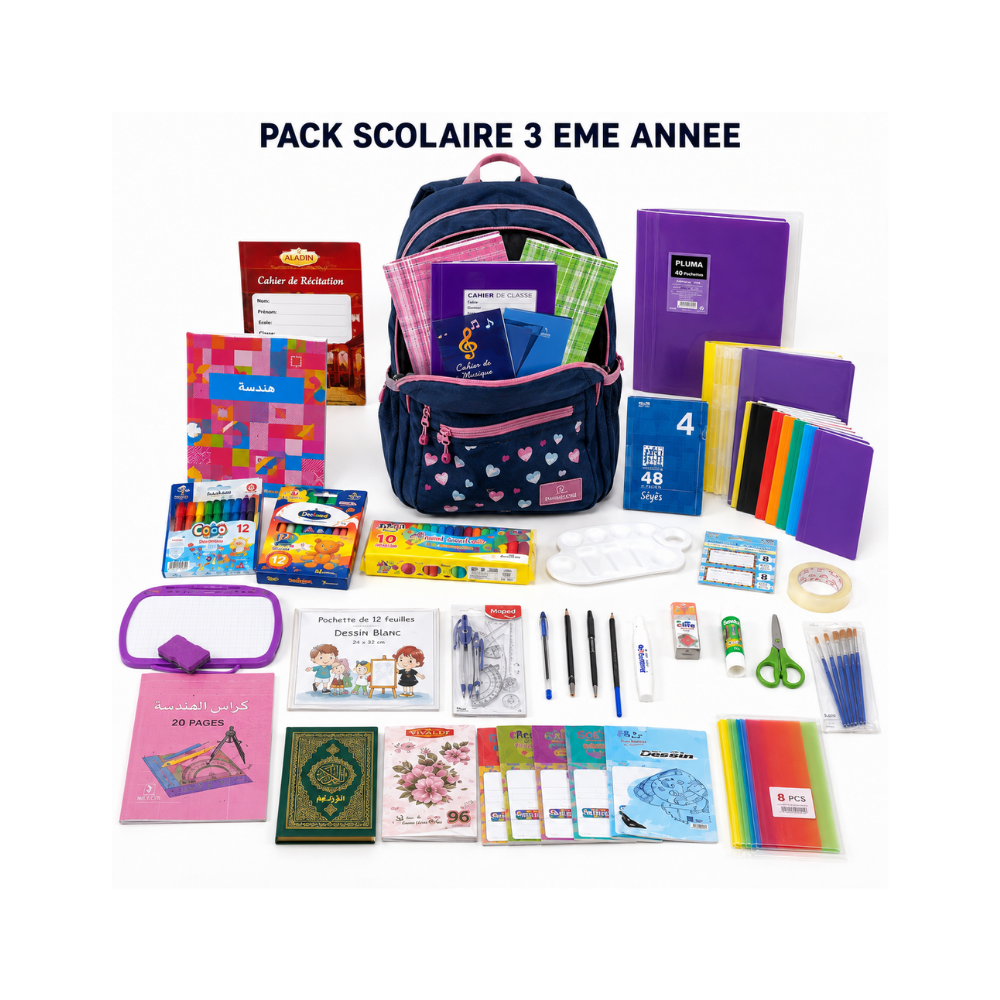 PACK SCOLAIRE 3 EMLE ANNEE