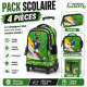 Pack Scolaire Football MUST Team  4 pièces