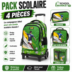 Pack Scolaire Football MUST Team  4 pièces